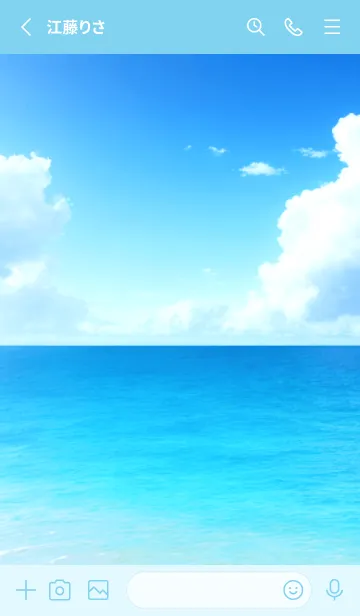 [LINE着せ替え] Ocean Theme - 020 BUの画像2