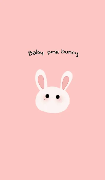 [LINE着せ替え] Baby pink bunnyの画像1