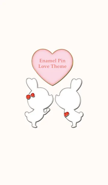 [LINE着せ替え] Enamel Pin LOVE Pair 38の画像1