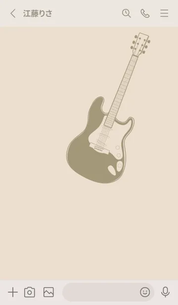 [LINE着せ替え] ELECTRIC GUITAR CLR 蒸栗色の画像2