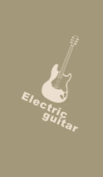 [LINE着せ替え] ELECTRIC GUITAR CLR 利休白茶の画像1