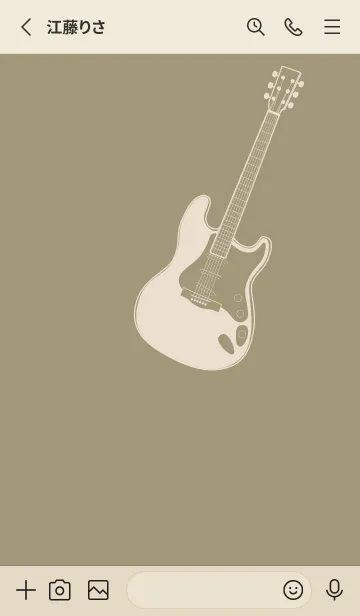 [LINE着せ替え] ELECTRIC GUITAR CLR 利休白茶の画像2