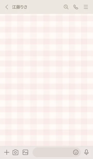 [LINE着せ替え] 大人のシンプルハート (check sweetpink)の画像2