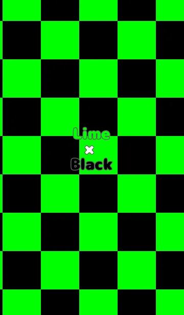 [LINE着せ替え] ライム■ブラック.TKCの画像1