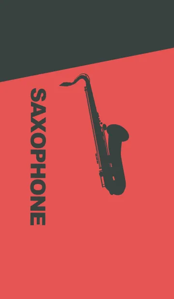 [LINE着せ替え] Saxophone CLR オレンジバーミリオンの画像1