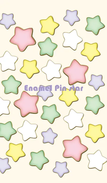 [LINE着せ替え] Enamel Pin Candy Star 48の画像1