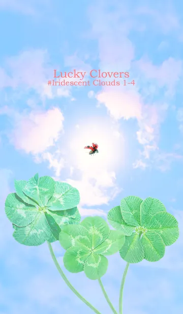 [LINE着せ替え] Lucky Clovers #Iridescent Clouds 1-4の画像1