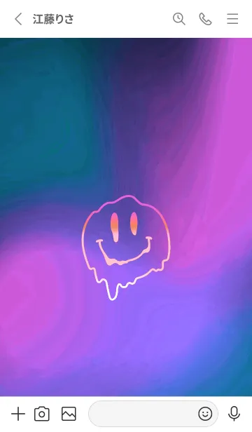 [LINE着せ替え] サイケデリック スマイル _51の画像2
