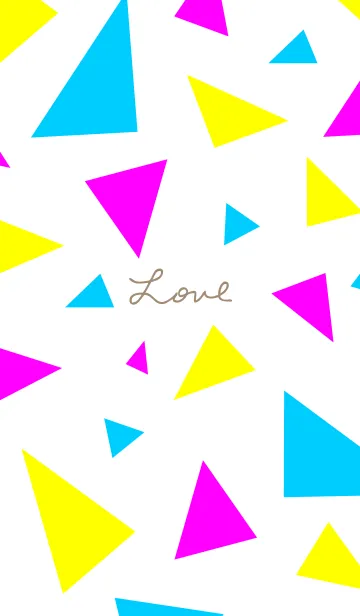 [LINE着せ替え] 3色三角2の画像1