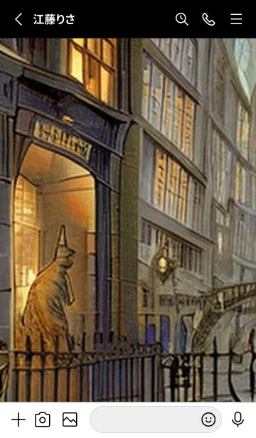 [LINE着せ替え] 猫紳士街#FL09。の画像2