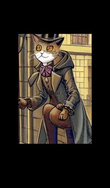 [LINE着せ替え] 猫紳士街#FL07。の画像1