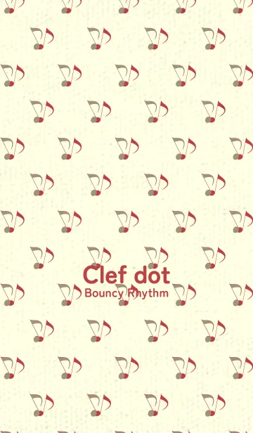 [LINE着せ替え] Clef dot 利休白茶の画像1