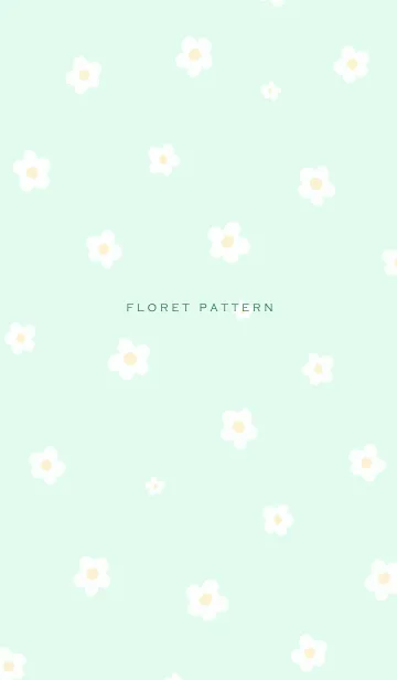 [LINE着せ替え] Floret Pattern - 05-05 グリーン Ver.aの画像1