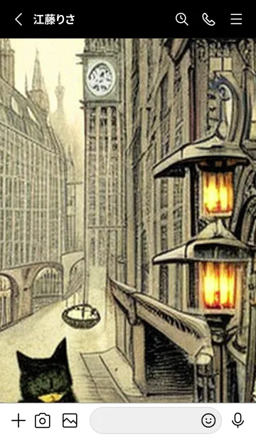 [LINE着せ替え] 猫紳士街#FL012。の画像2