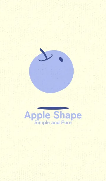 [LINE着せ替え] りんご型のきせかえ コーンフラワーブルーの画像1