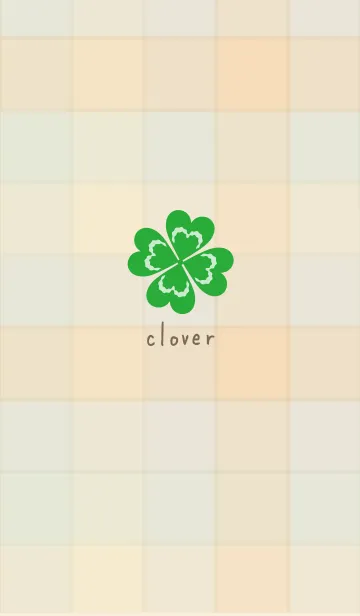 [LINE着せ替え] クローバー チェック柄4の画像1