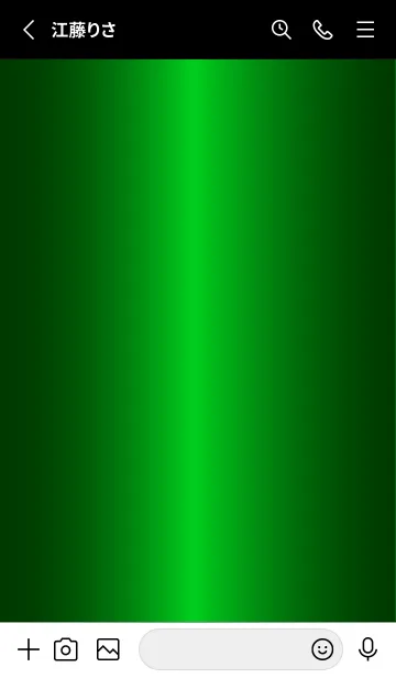 [LINE着せ替え] Simple Gradation -GlossyGreen 17-の画像2