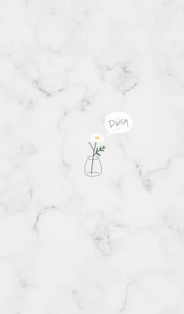 [LINE着せ替え] デイジーマーブル♡グレー01_1の画像1