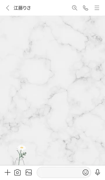 [LINE着せ替え] デイジーマーブル♡グレー01_1の画像2