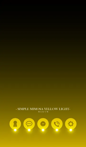 [LINE着せ替え] SIMPLE-MIMOSA YELLOW LIGHTの画像1