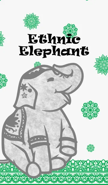 [LINE着せ替え] Ethnic Elephant/GN02の画像1