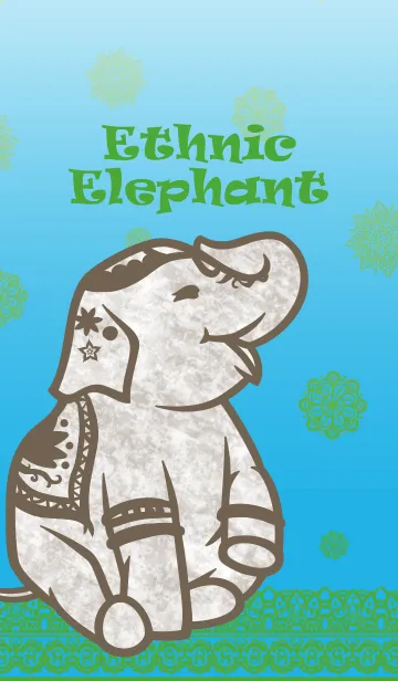 [LINE着せ替え] Ethnic Elephant/BL04の画像1