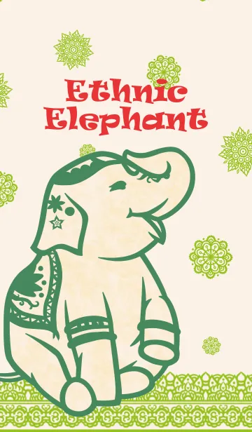 [LINE着せ替え] Ethnic Elephant/RD04の画像1