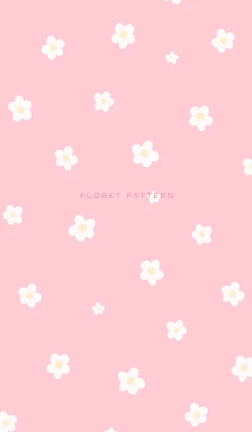 [LINE着せ替え] Floret Pattern - 06-03 ピンク Ver.iの画像1