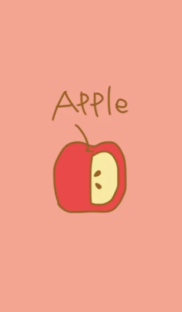 [LINE着せ替え] red cut appleの画像1