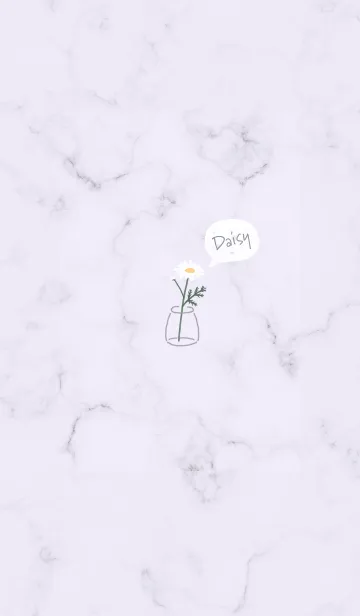 [LINE着せ替え] デイジーマーブル♡lilac13_1の画像1