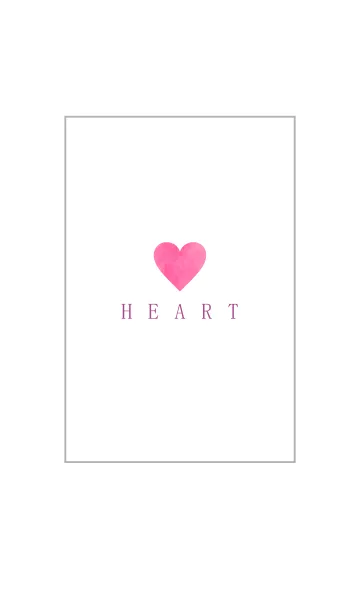 [LINE着せ替え] watercolor pink-HEART 44の画像1