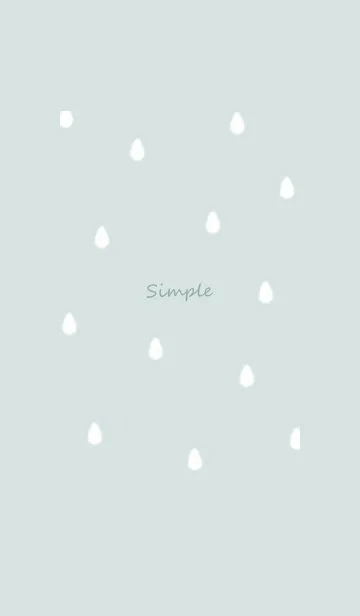 [LINE着せ替え] drop simple♡bluegreen06_1の画像1