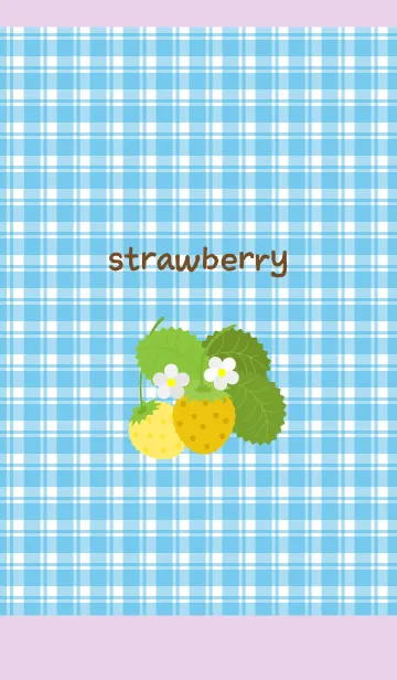 [LINE着せ替え] 黄いちご 薄い紫の画像1