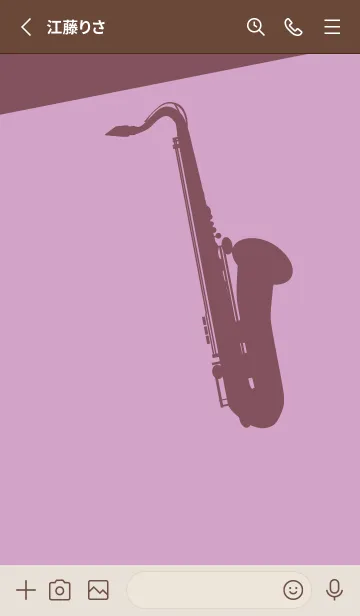 [LINE着せ替え] Saxophone CLR 薄紅藤の画像2