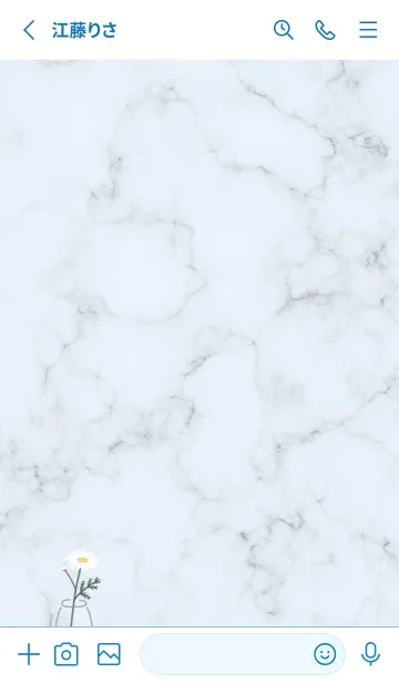 [LINE着せ替え] デイジーマーブル♡blue16_1の画像2