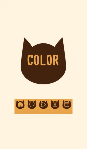 [LINE着せ替え] brown color N29の画像1