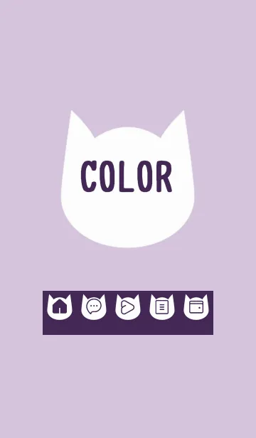 [LINE着せ替え] purple color N30の画像1