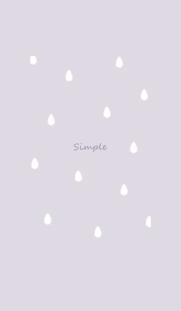 [LINE着せ替え] drop simple♡violet04_1の画像1