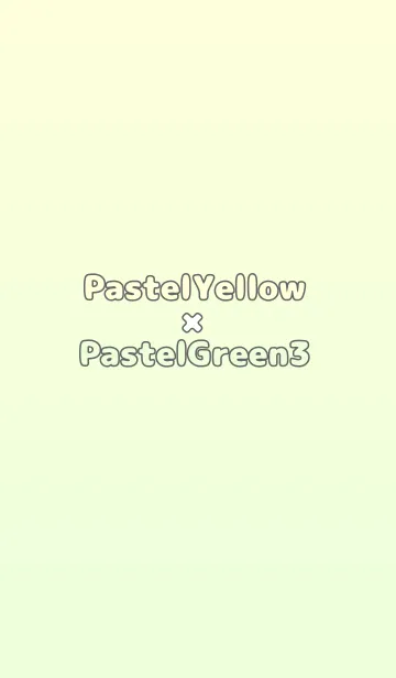 [LINE着せ替え] パステルイエロー★パステルグリーン3.TKCの画像1