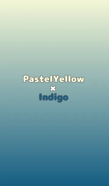 [LINE着せ替え] パステルイエロー★藍色.TKCの画像1
