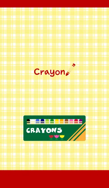 [LINE着せ替え] くれよん 赤と灰色の画像1