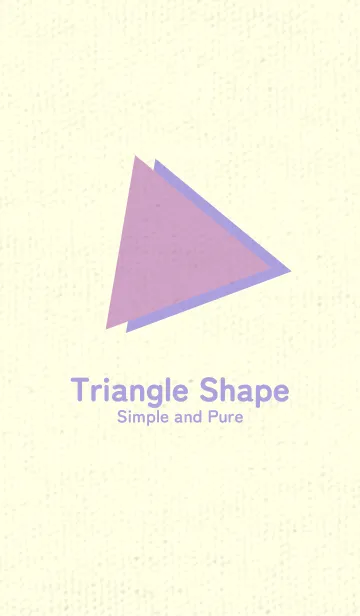 [LINE着せ替え] 三角型の着せかえ 薄紅藤の画像1