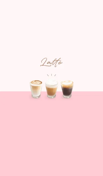 [LINE着せ替え] Latte 001 - 06-03 ピンク Ver.iの画像1