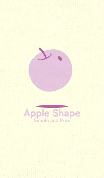 [LINE着せ替え] りんご型のきせかえ 若紫の画像1