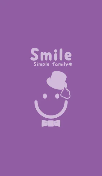 [LINE着せ替え] スマイル＆紳士 モーブの画像1