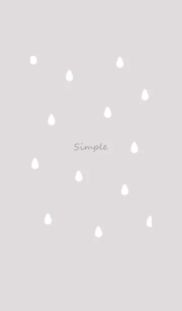 [LINE着せ替え] drop simple♡Greige02_1の画像1