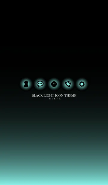 [LINE着せ替え] BLACK LIGHT ICON THEME.MEKYM 20の画像1