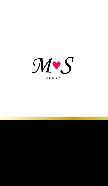 [LINE着せ替え] LOVE INITIAL-M&S イニシャル 2の画像1