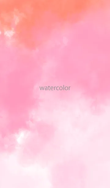 [LINE着せ替え] watercolor pink&orange 37の画像1