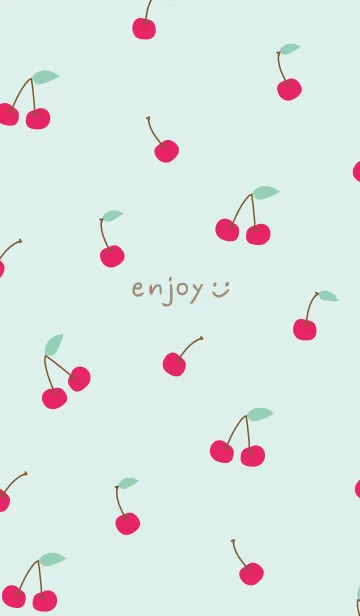 [LINE着せ替え] さくらんぼ くすみカラー29の画像1